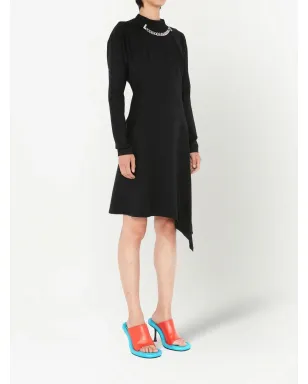 JW Anderson チェーンリンクディテール アシンメトリーヘム ミディドレス - サムネイル3