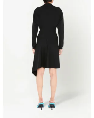 JW Anderson チェーンリンクディテール アシンメトリーヘム ミディドレス - サムネイル4
