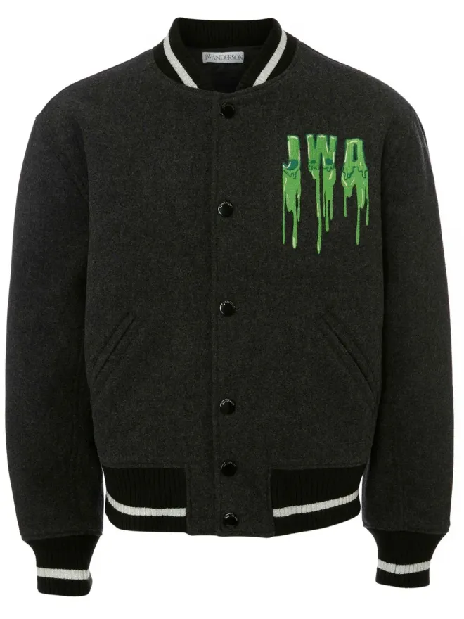 JW Anderson JW Anderson ロゴ刺繍ボンバージャケットの商品画像