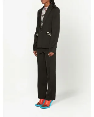 JW Anderson チェーンディテールのシングルブレストブレザー - サムネイル3