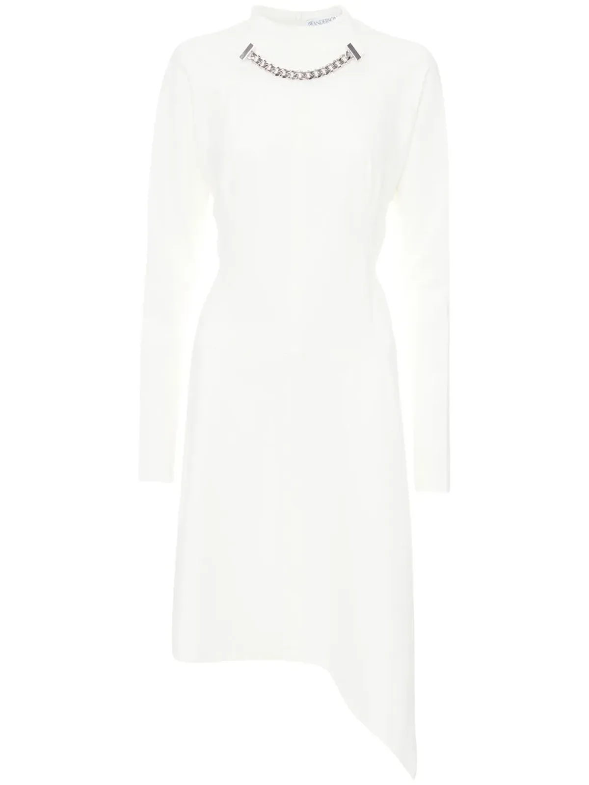 JW Anderson チェーンネック アシンメトリックヘム ドレス - 画像1