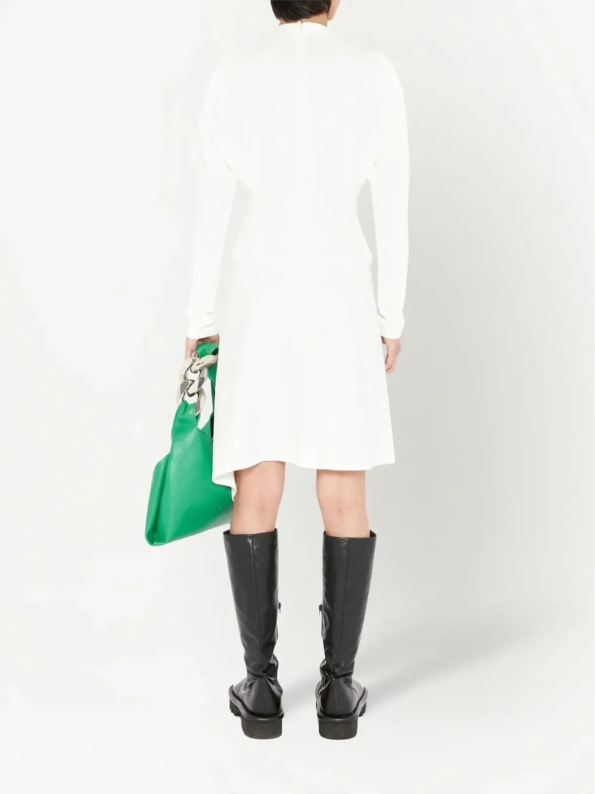 JW Anderson チェーンネック アシンメトリックヘム ドレス - 画像4