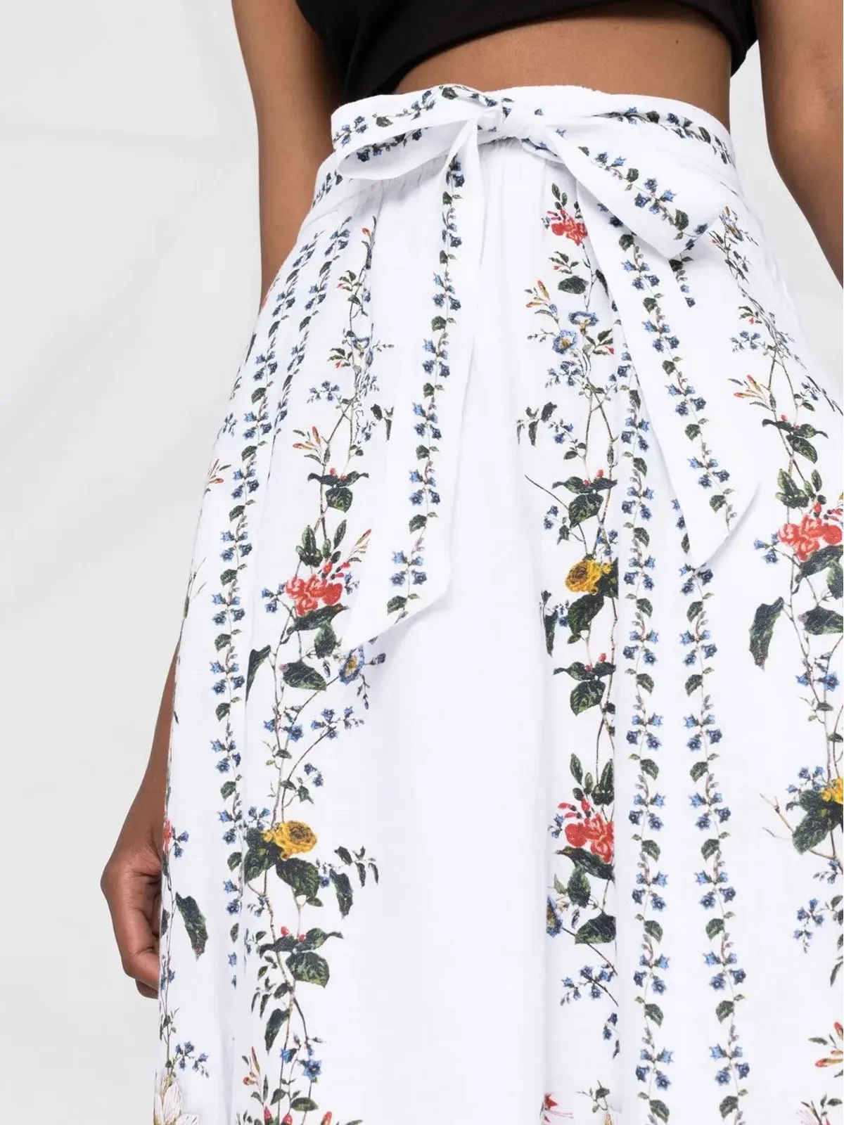 ERDEM ベルナデット リネン ミディスカート - 画像5
