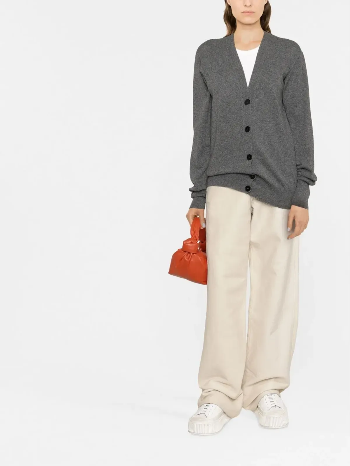 Jil Sander ボタンダウン カシミヤ カーディガン - 画像2