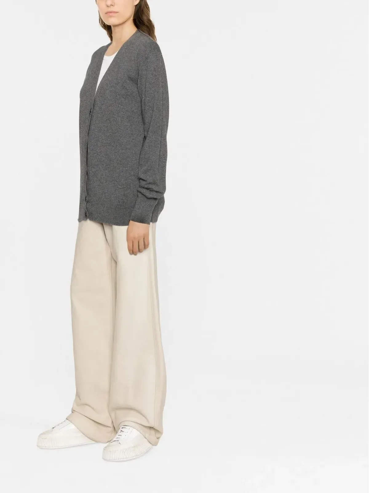 Jil Sander ボタンダウン カシミヤ カーディガン - 画像3