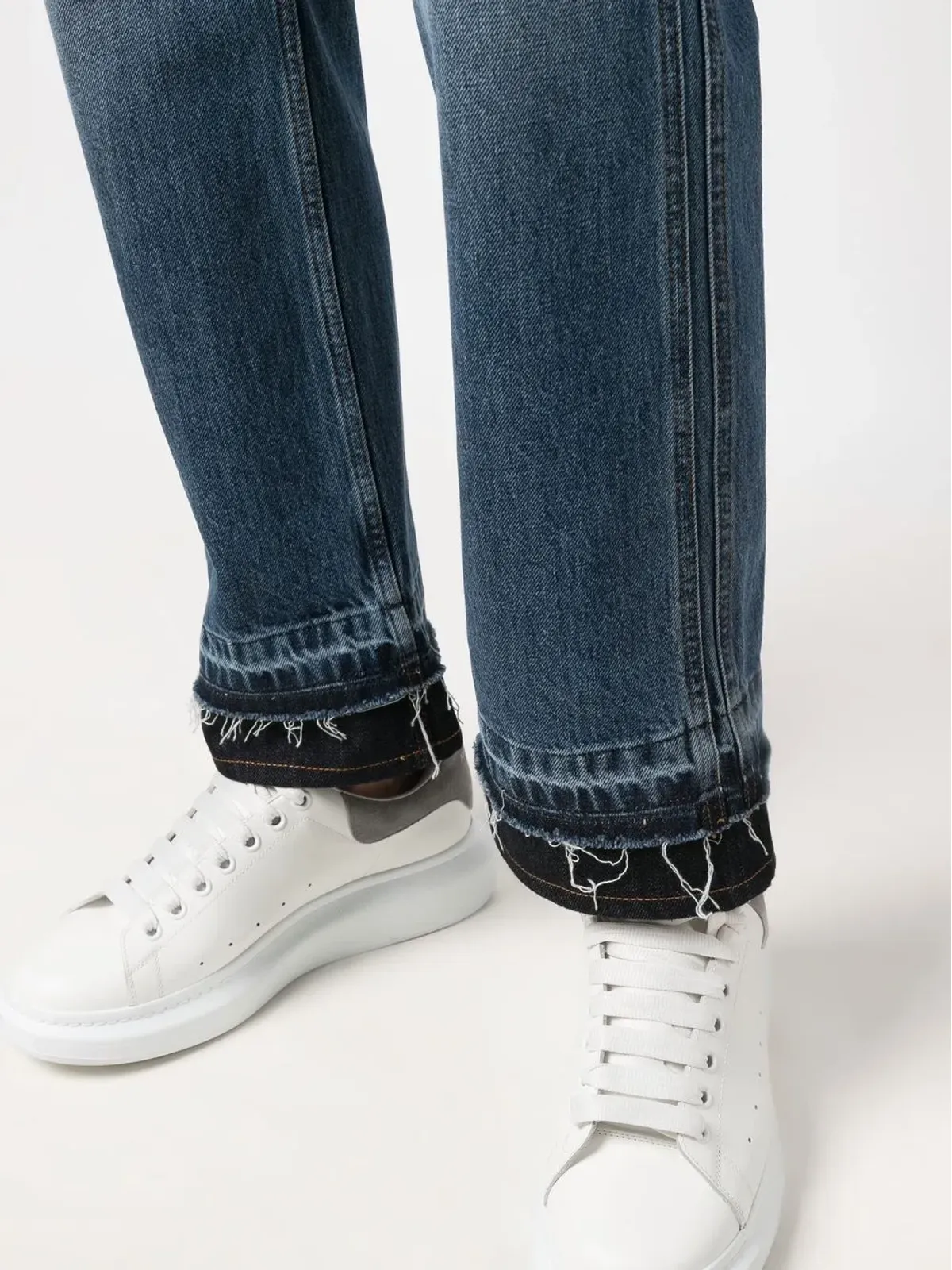 Alexander McQueen ストレートレッグ・クロップドジーンズ - 画像5