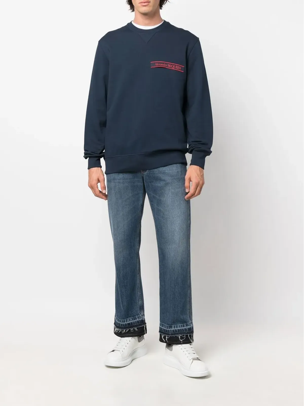 Alexander McQueen ストレートレッグ・クロップドジーンズ - 画像2