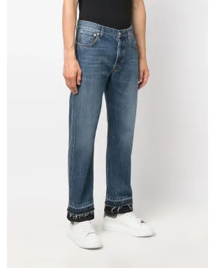 Alexander McQueen ストレートレッグ・クロップドジーンズ - サムネイル3