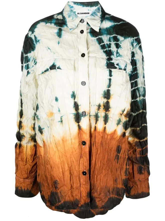 Jil Sander Jil Sander パッド入りタイダイシャツの商品画像