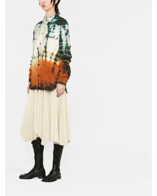 Jil Sander パッド入りタイダイシャツ - サムネイル4