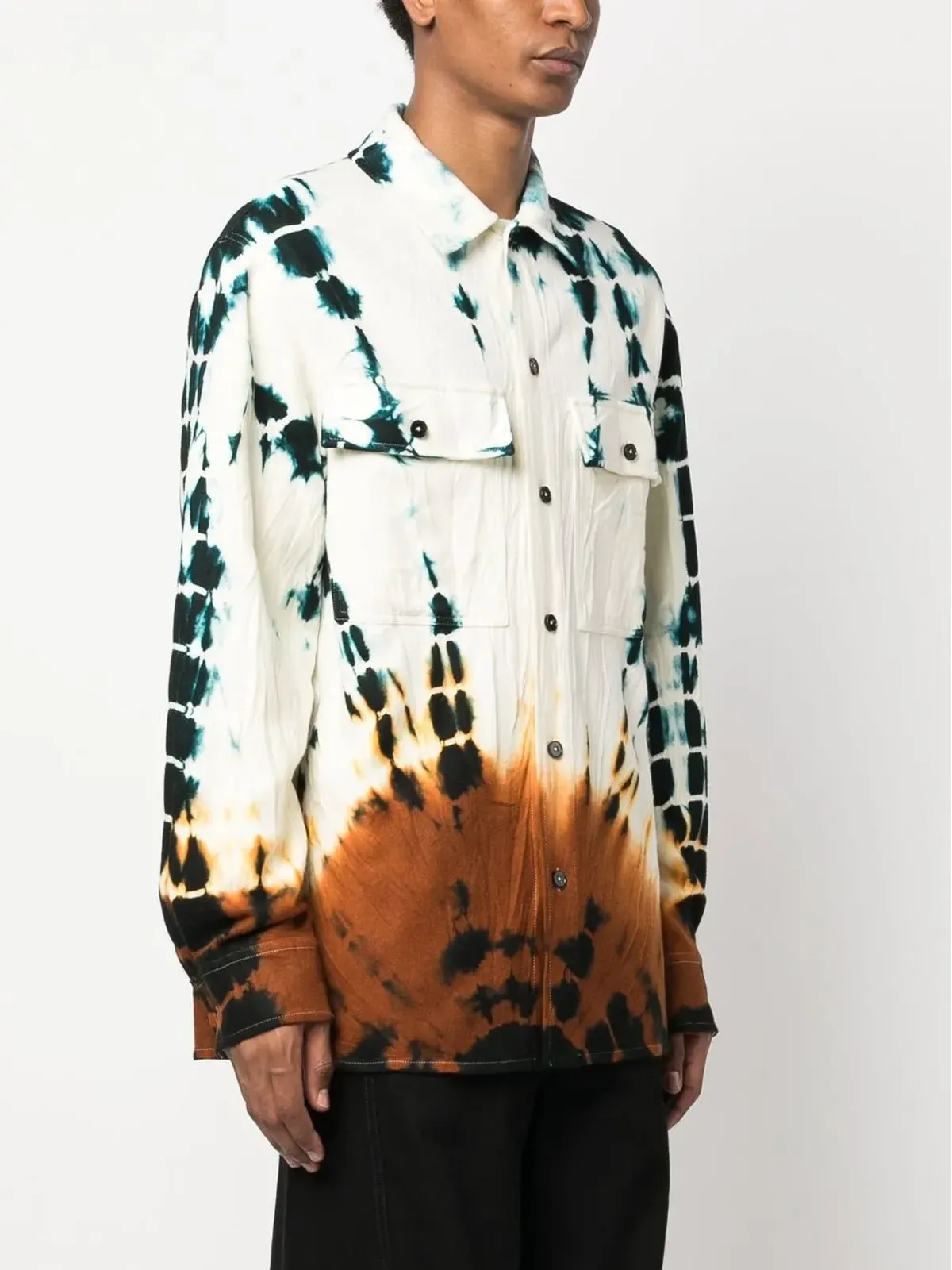 Jil Sander タイダイ チェストポケット シャツ - 画像3