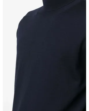 Jil Sander roll-neck merino wool jumper - Blue - サムネイル5