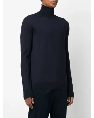 Jil Sander roll-neck merino wool jumper - Blue - サムネイル3