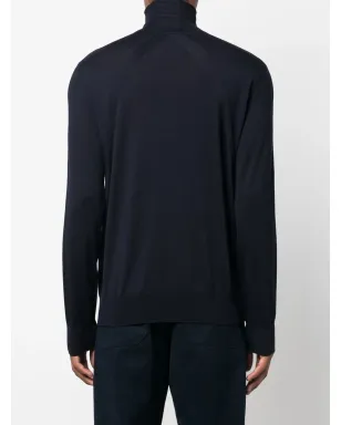 Jil Sander roll-neck merino wool jumper - Blue - サムネイル4