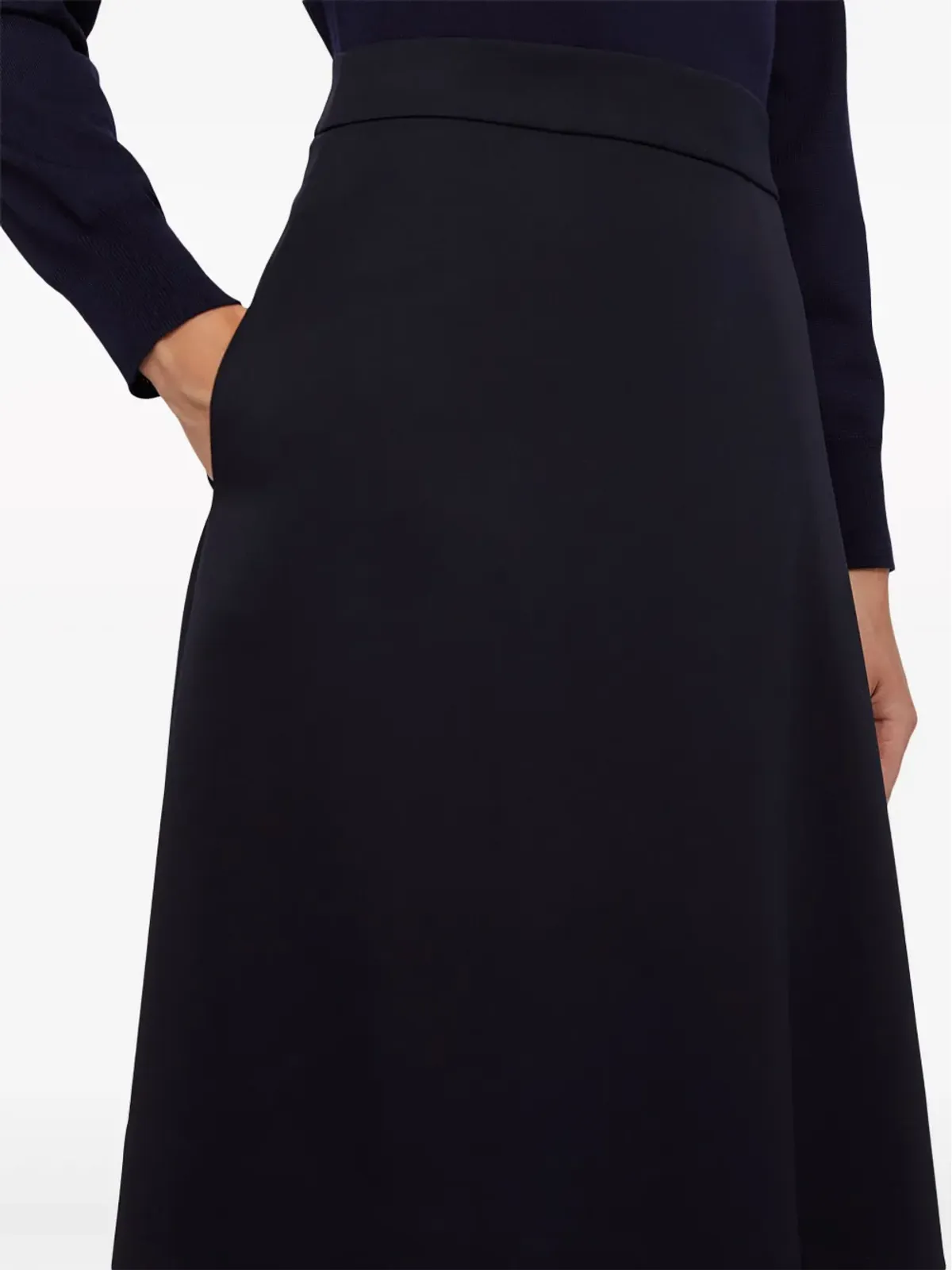 Jil Sander アシンメトリック ミディスカート - 画像5