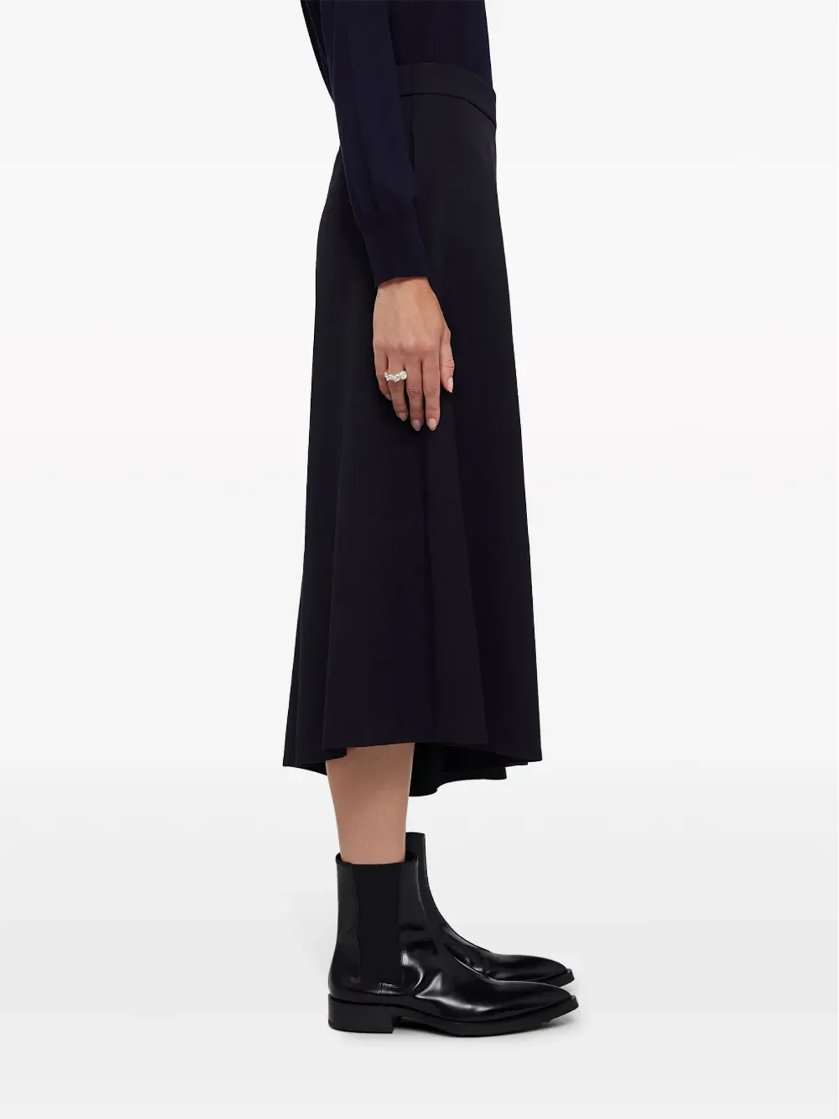 Jil Sander アシンメトリック ミディスカート - 画像4