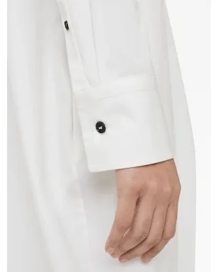 Jil Sander 長袖コットン ロングドレス - White - サムネイル5