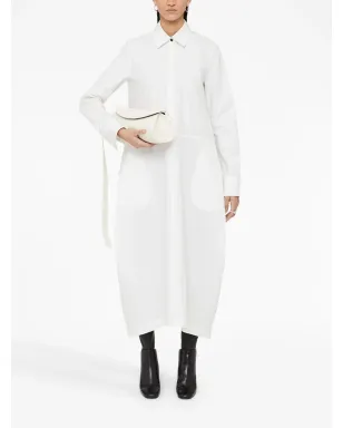 Jil Sander 長袖コットン ロングドレス - White - サムネイル2
