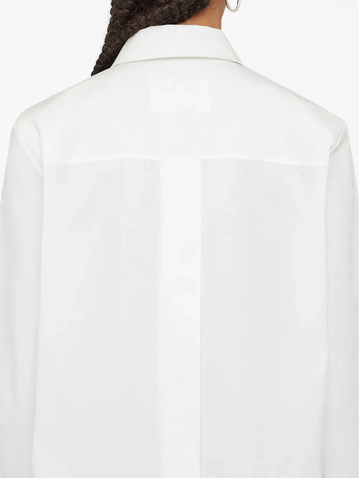 Jil Sander 長袖コットン ロングドレス - White - 画像4