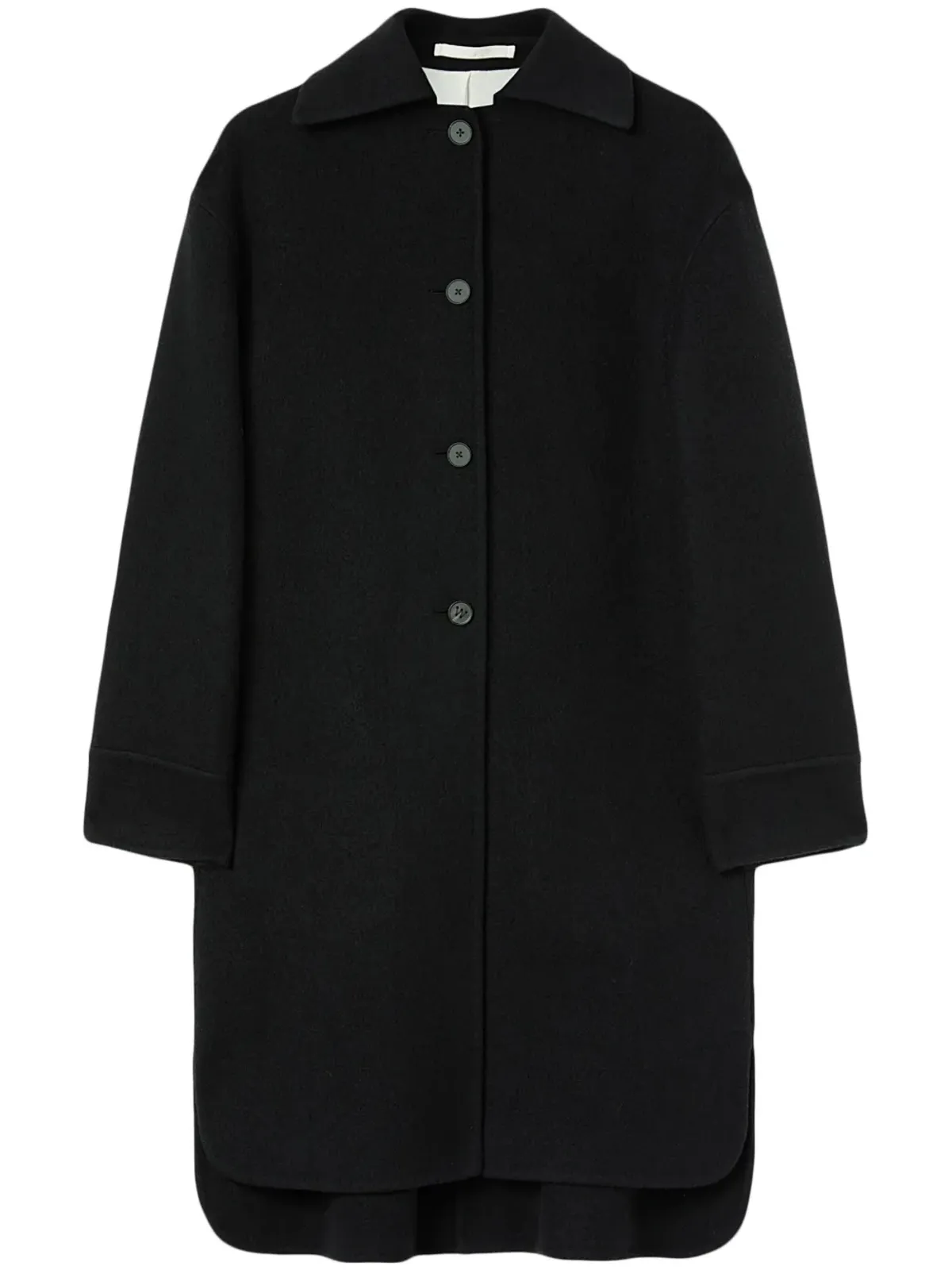Jil Sander single-breasted button-fastening coat - Black - 画像1