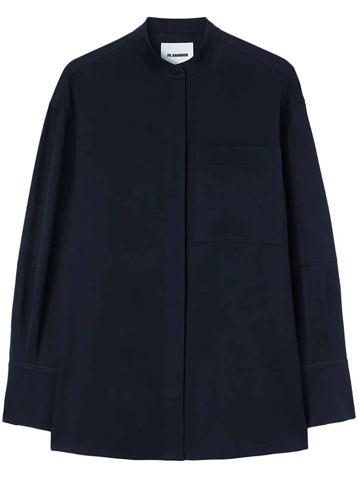 Jil Sander カラーなしボタンフロントシャツ - ブルー - 画像1