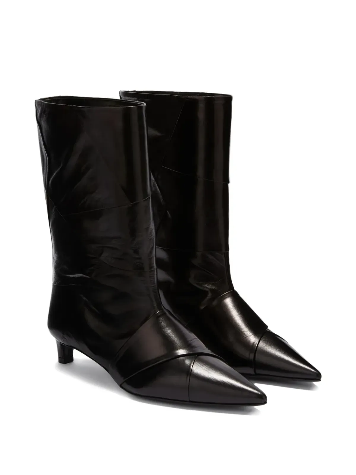 Jil Sander ジルサンダー レザー アンクルブーツ - 画像2