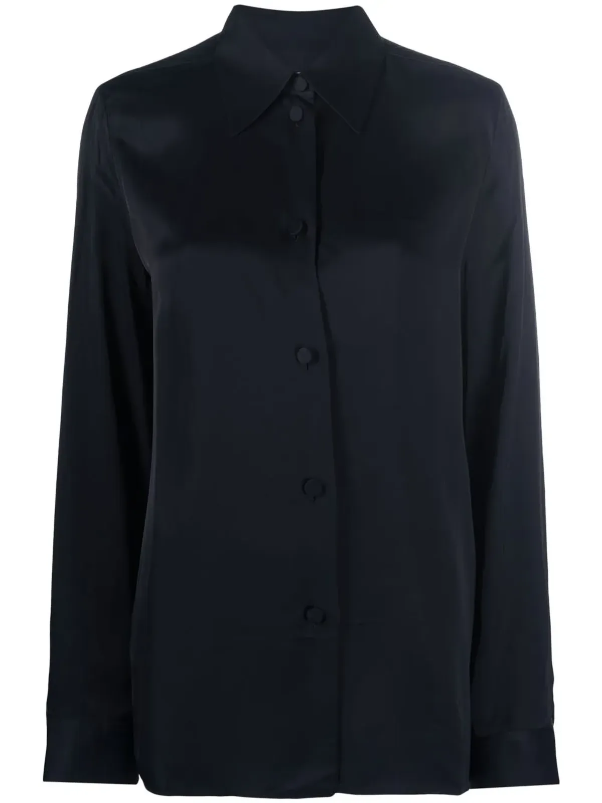 Jil Sander クラシックカラー ボタン付きブラウス - 画像1