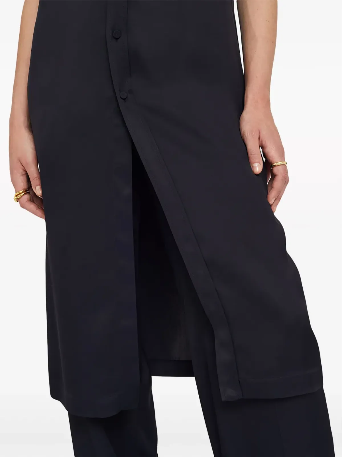 Jil Sander 半袖ミディ丈シャツドレス - 画像3