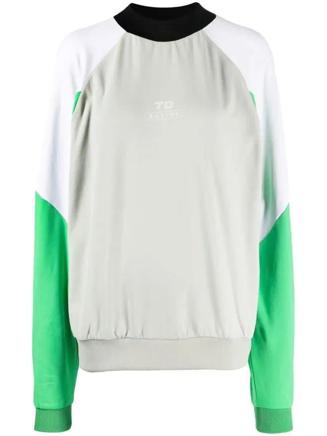 7 DAYS Active 7 DAYS Active ロゴプリント カラー・ブロック スウェットシャツの商品画像