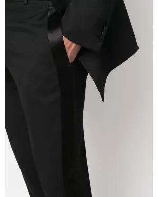 Alexander McQueen - サイドパネル付き テーラードパンツ（ブラック） - サムネイル5
