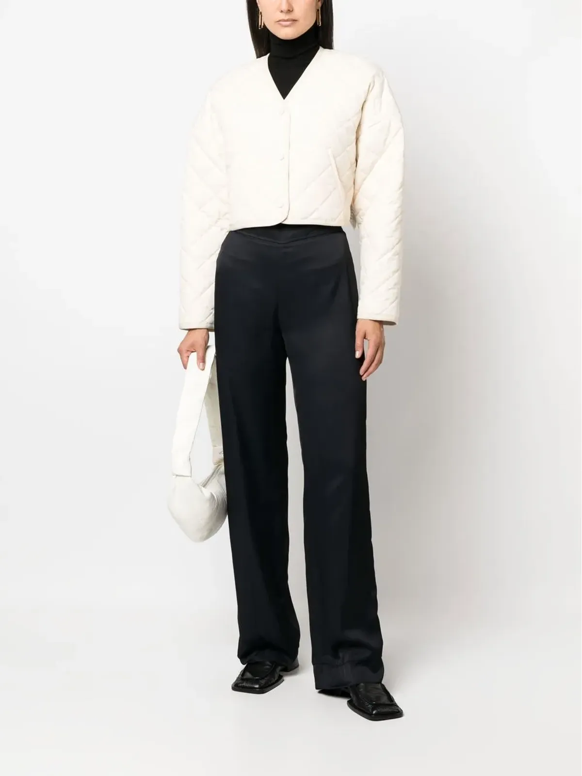 Jil Sander ハイウエストストレートパンツ - 画像2