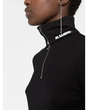 Jil Sander ロゴプリント ロールネック ニットトップ - サムネイル5