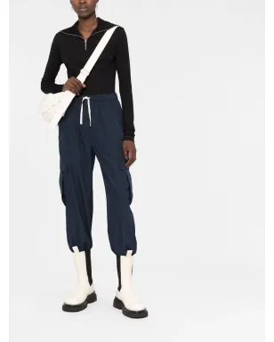 Jil Sander ロゴプリント ロールネック ニットトップ - サムネイル2