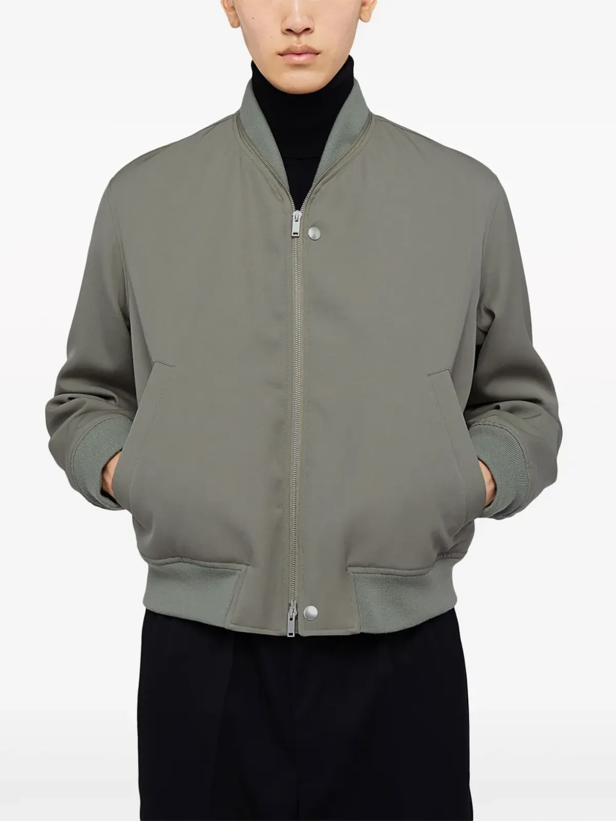 Jil Sander ジップファスナー付きボンバー ジャケット - 画像2