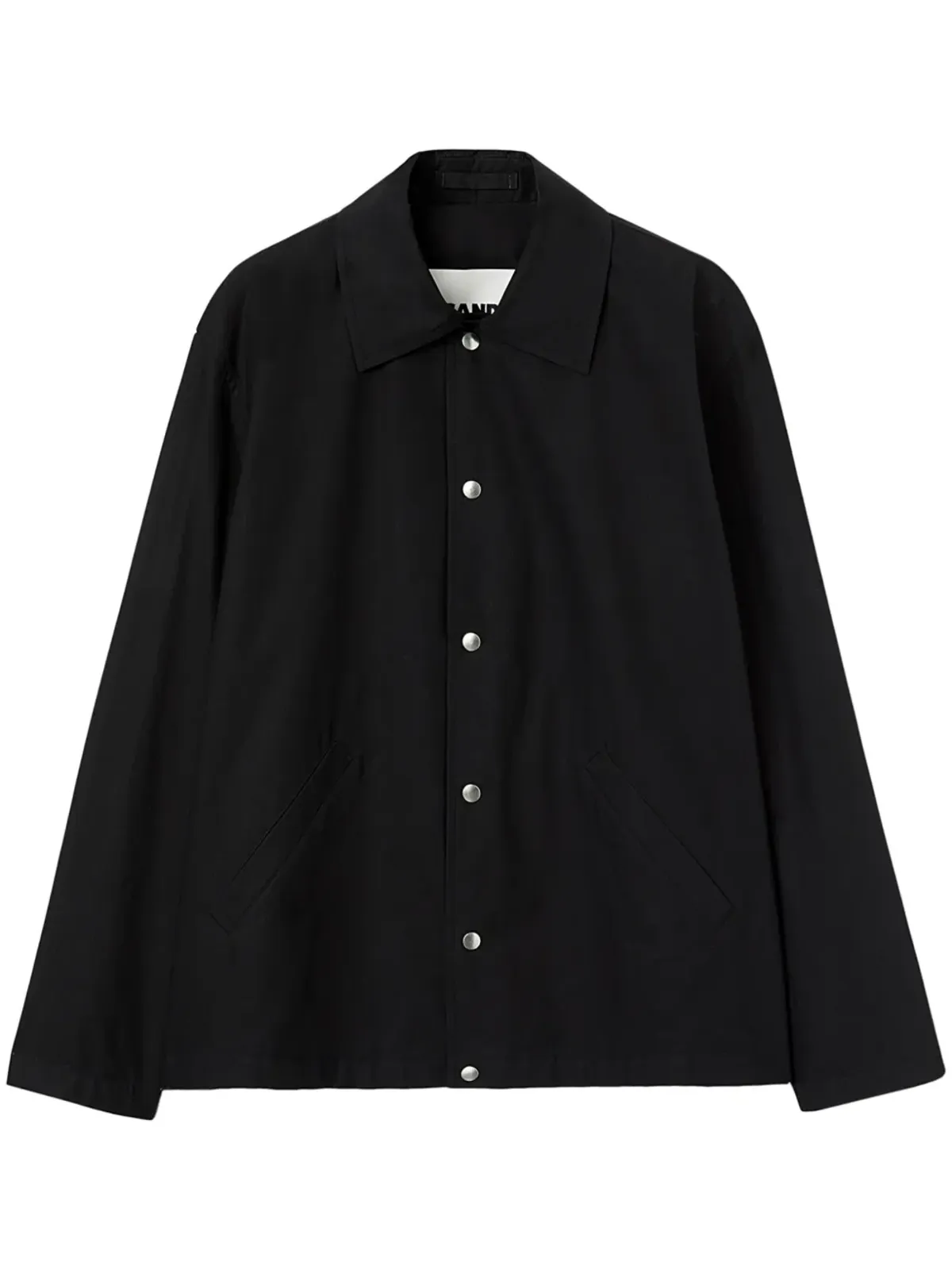 Jil Sander ロゴプリント コットンポプリン シャツジャケット - 画像1