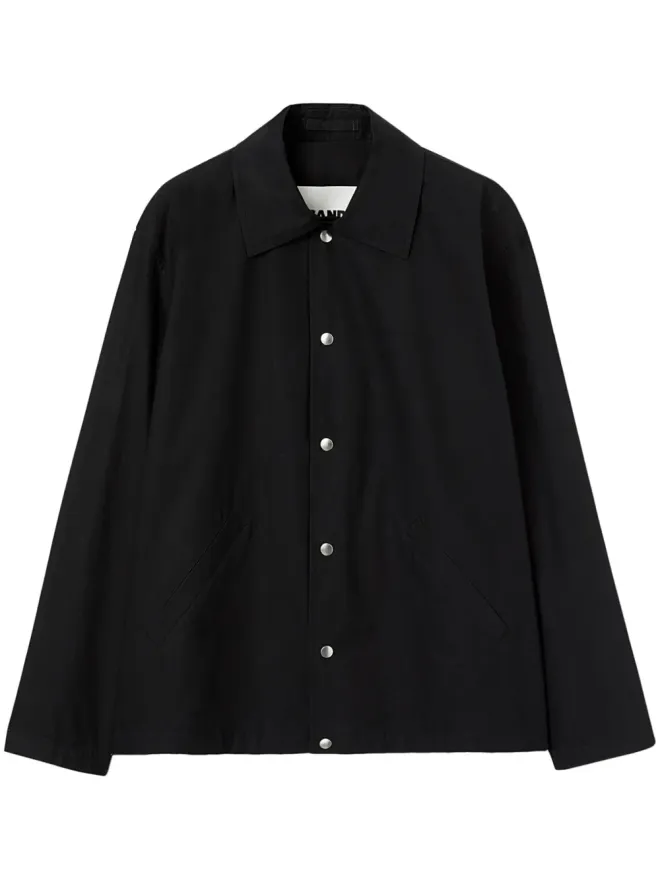 Jil Sander Jil Sander ロゴプリント コットンポプリン シャツジャケットの商品画像
