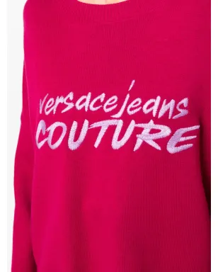 Versace Jeans Couture 刺繍ロゴ入りワイドスリーブニット（ピンク） - サムネイル5