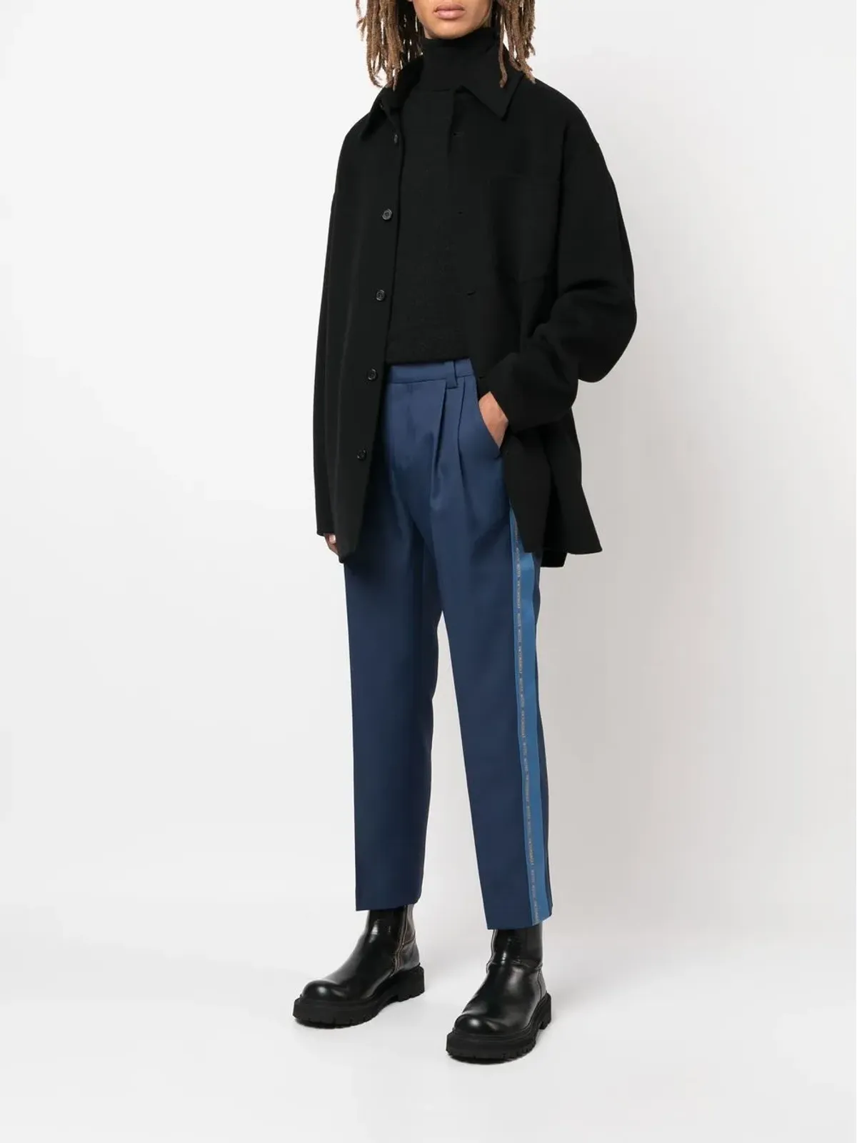 Viktor & Rolf 刺繍ロゴ入りクロップドパンツ - 画像2