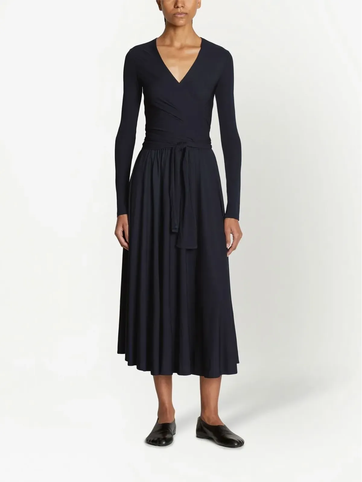 Proenza Schouler White Label ノットディテールVネック ドレス - 画像2