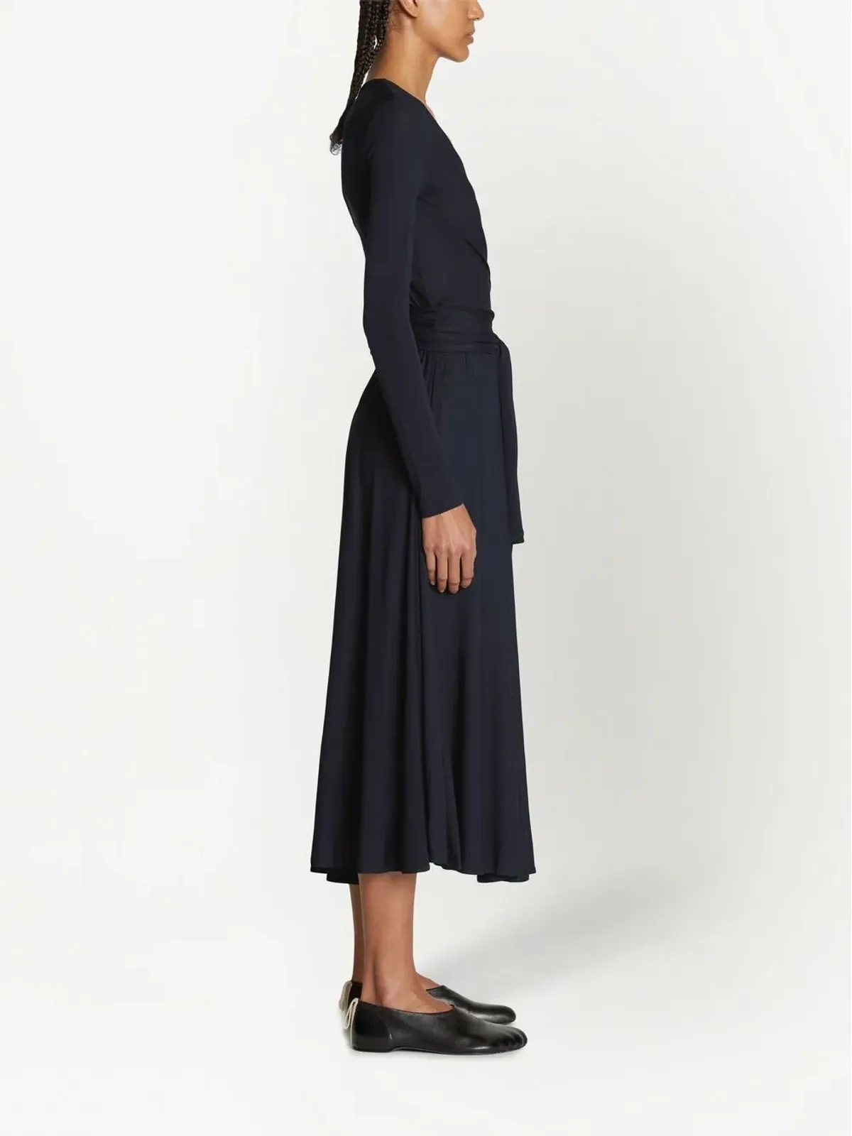 Proenza Schouler White Label ノットディテールVネック ドレス - 画像3