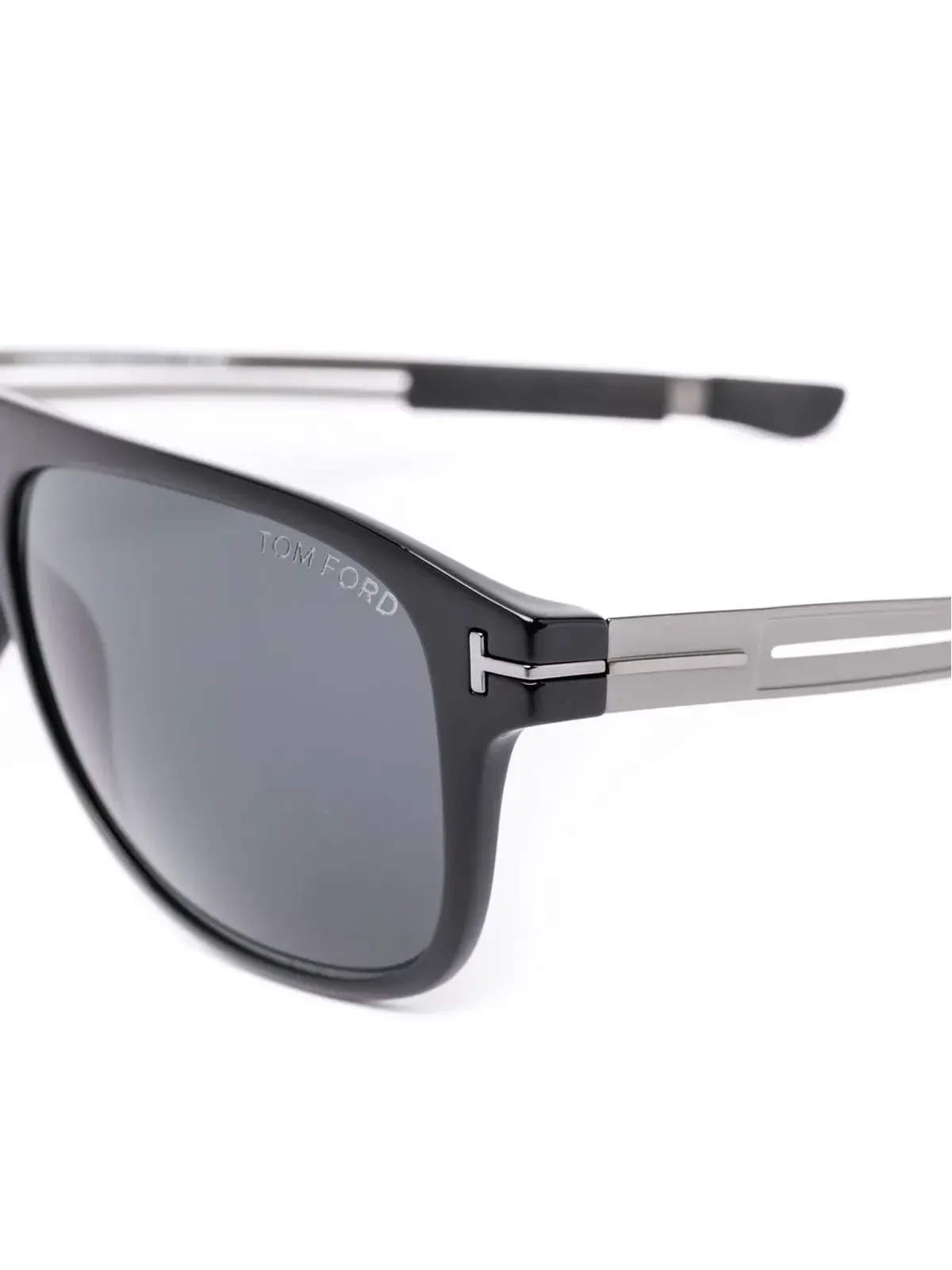 TOM FORD Eyewear スクエアフレーム ストレート サングラス - ブラック - 画像3