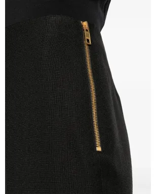 Gucci ダーツディテール クロップドパンツ - ブラック - サムネイル5