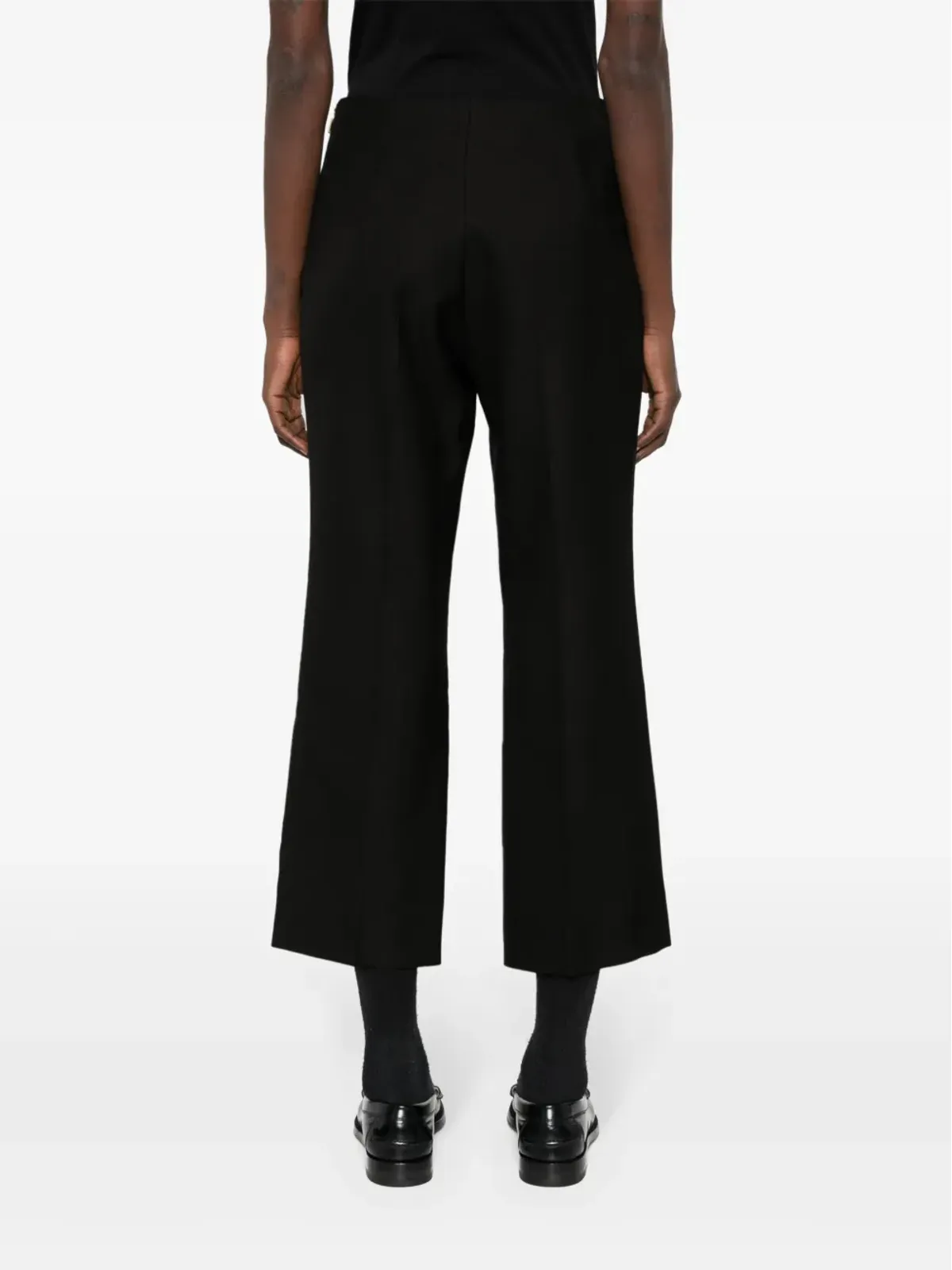 Gucci ダーツディテール クロップドパンツ - ブラック - 画像4