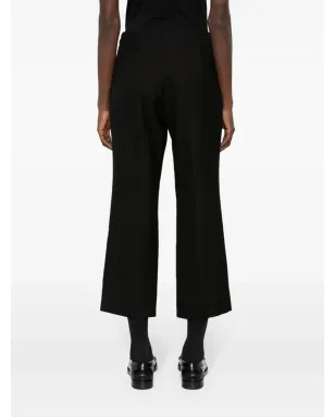 Gucci ダーツディテール クロップドパンツ - ブラック - サムネイル4