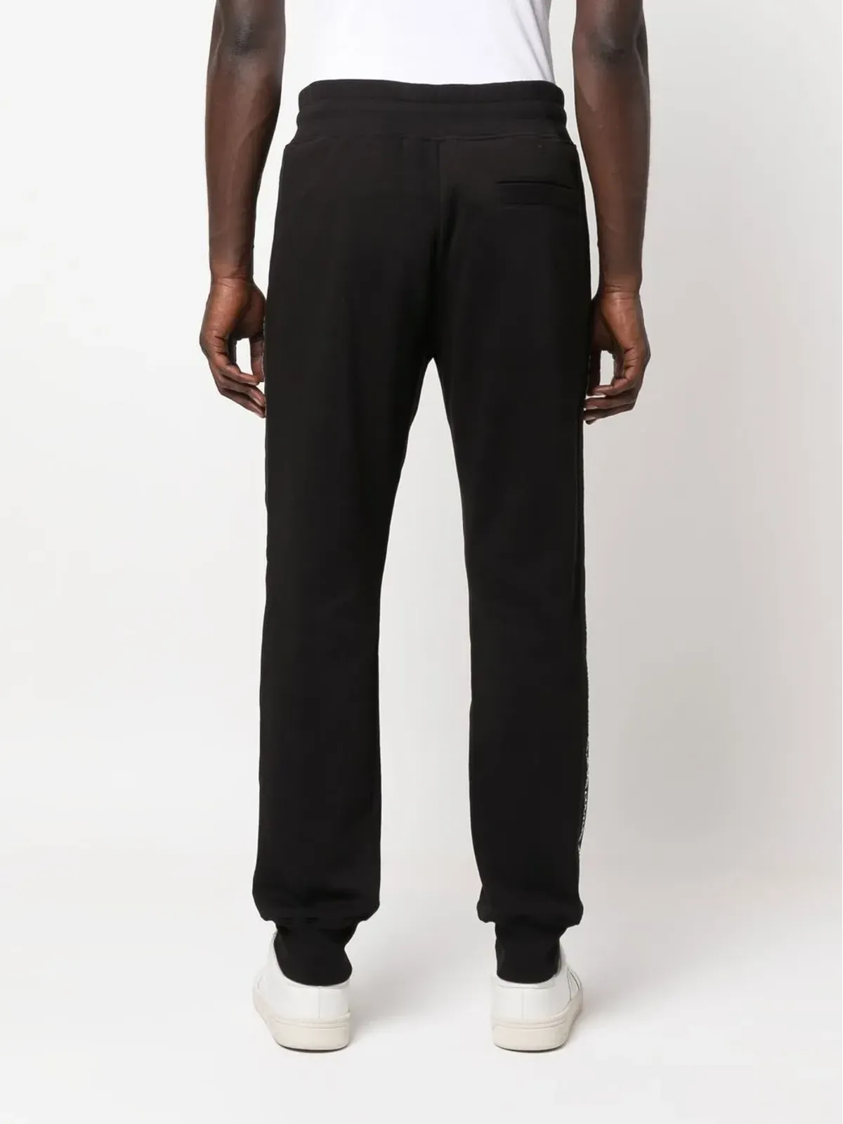 Versace Jeans Couture ロゴテープ付きコットン トラックパンツ - ブラック - 画像4
