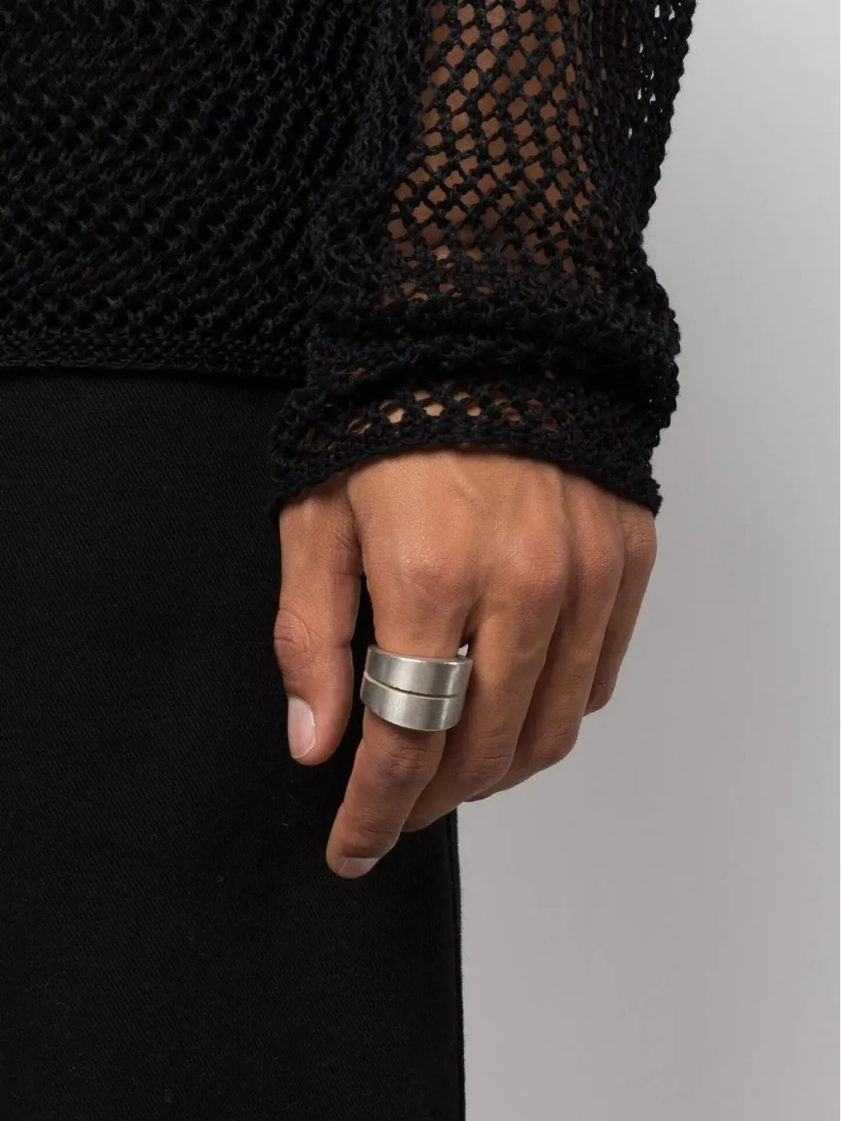 Parts of Four Crevice silver ring - 画像2