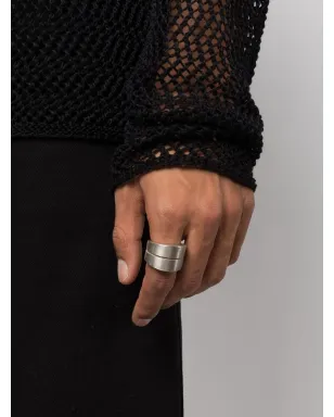 Parts of Four Crevice silver ring - サムネイル2