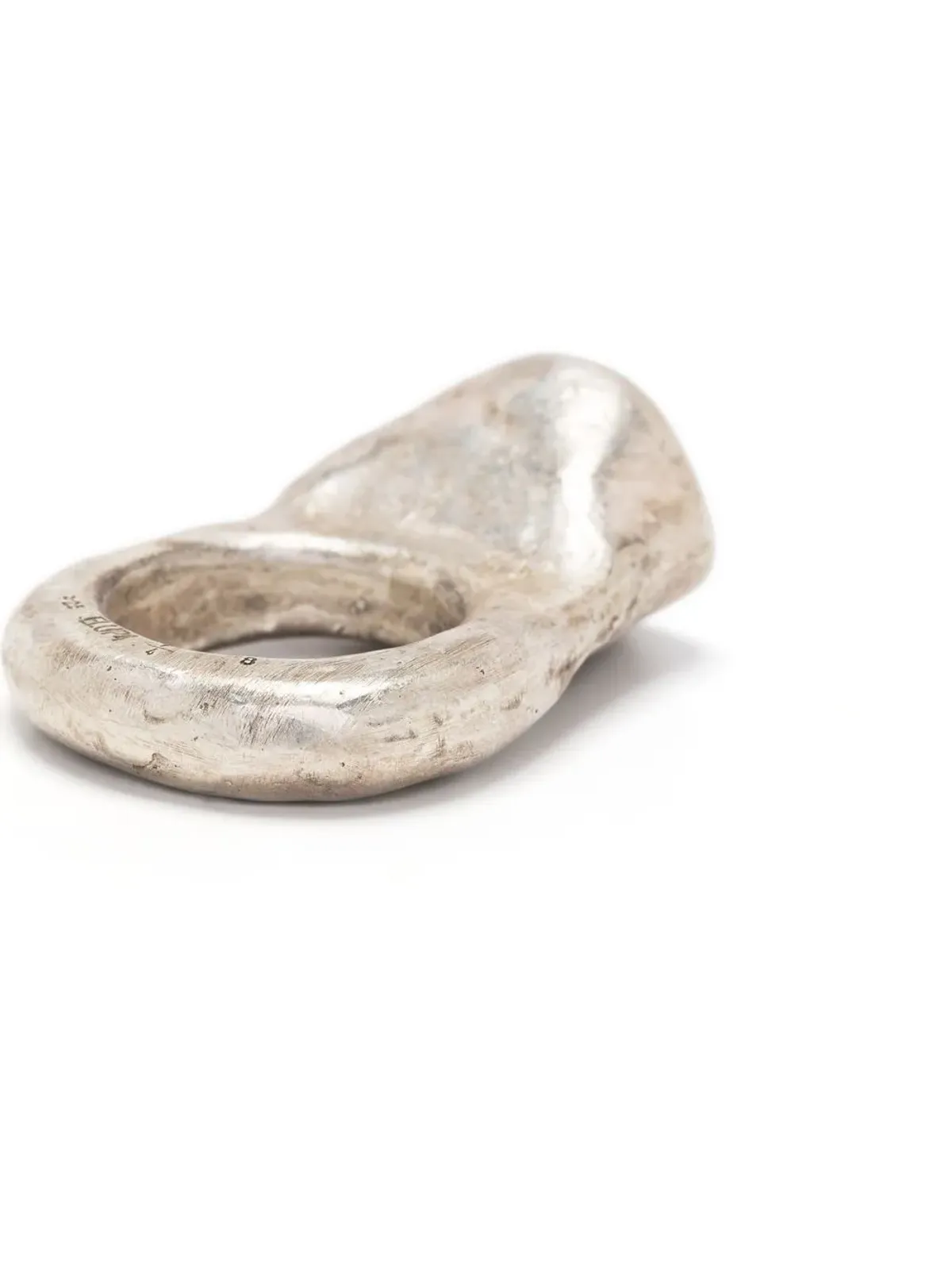 Parts of Four Tall Roman diamond ring - Silver - 画像3