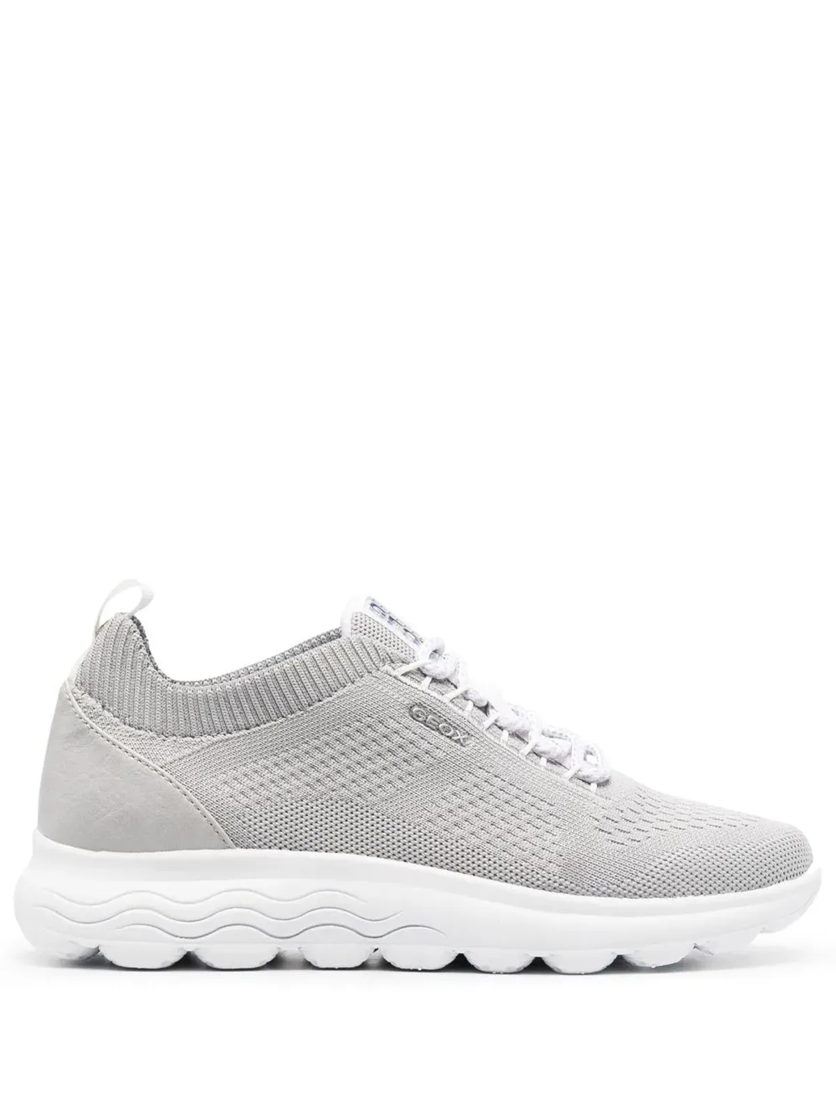 Geox Spherica lace-up knit sneakers - Grey - 画像1