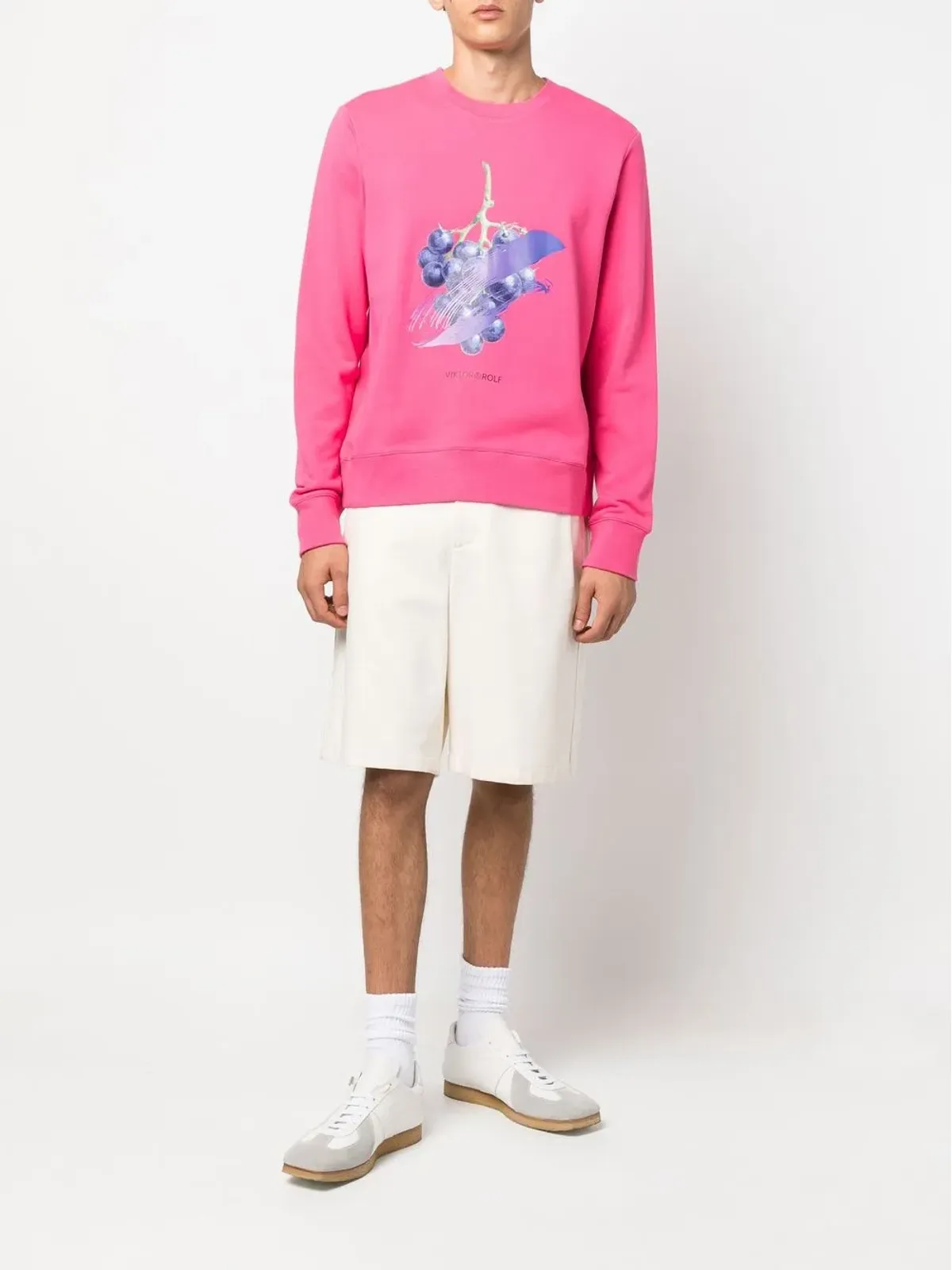Viktor & Rolf グレーププリント コットン スウェットシャツ - 画像2